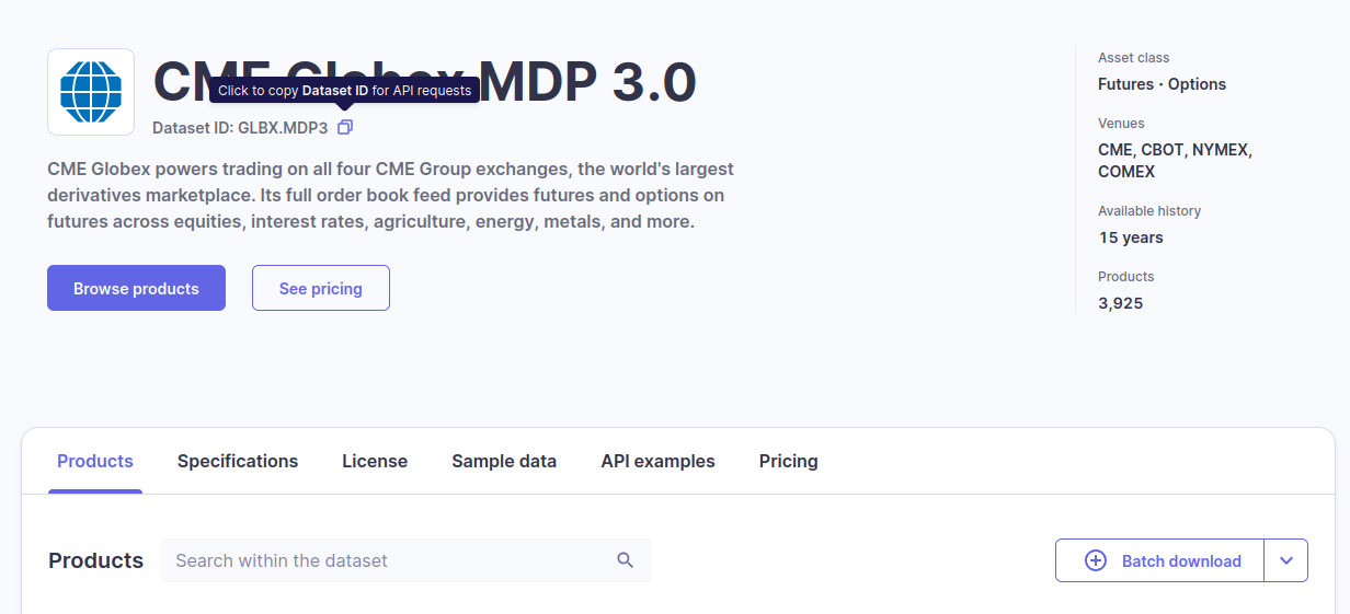 Dataset ID