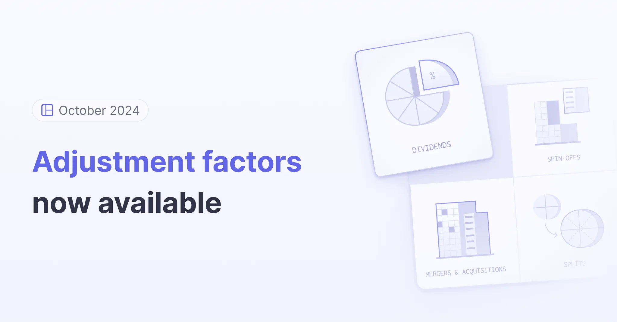 Title picture for Adjustment factors now available