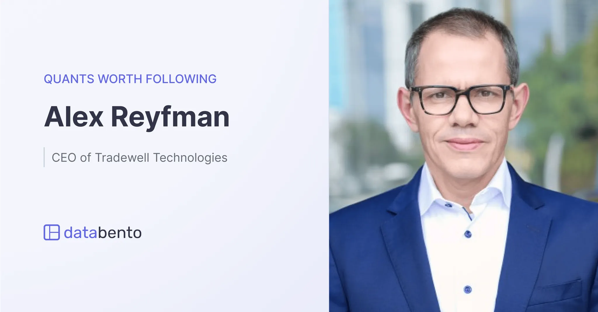 Title picture for Quants worth following: Alex Reyfman