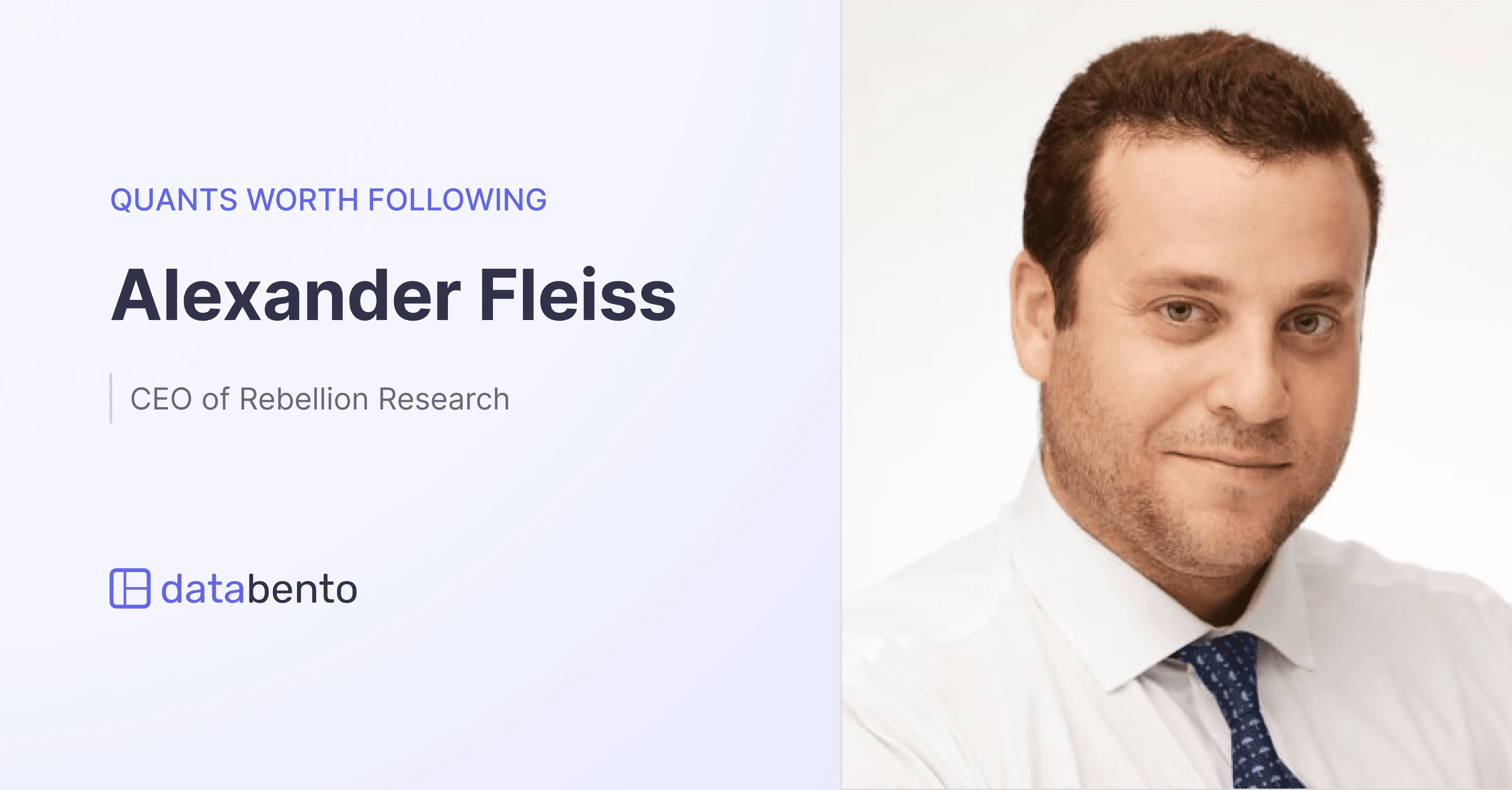 Title picture for Quants worth following: Alexander Fleiss