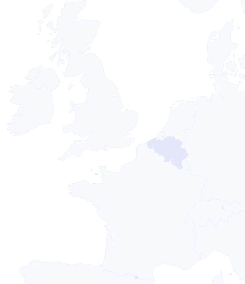 Belgian Power Base Futures outline map