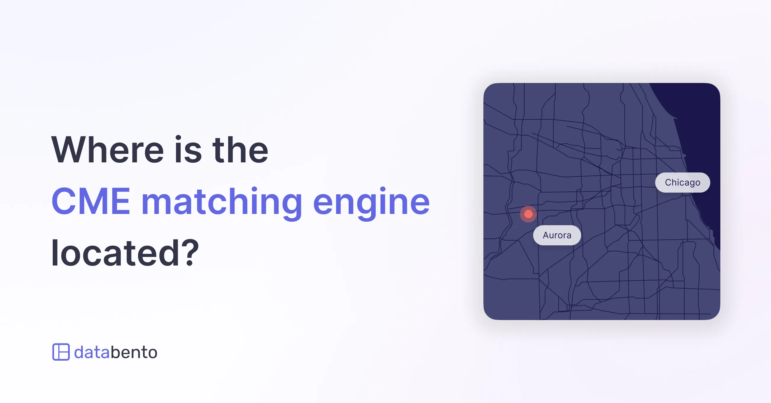 Title picture for Where is the CME matching engine located?