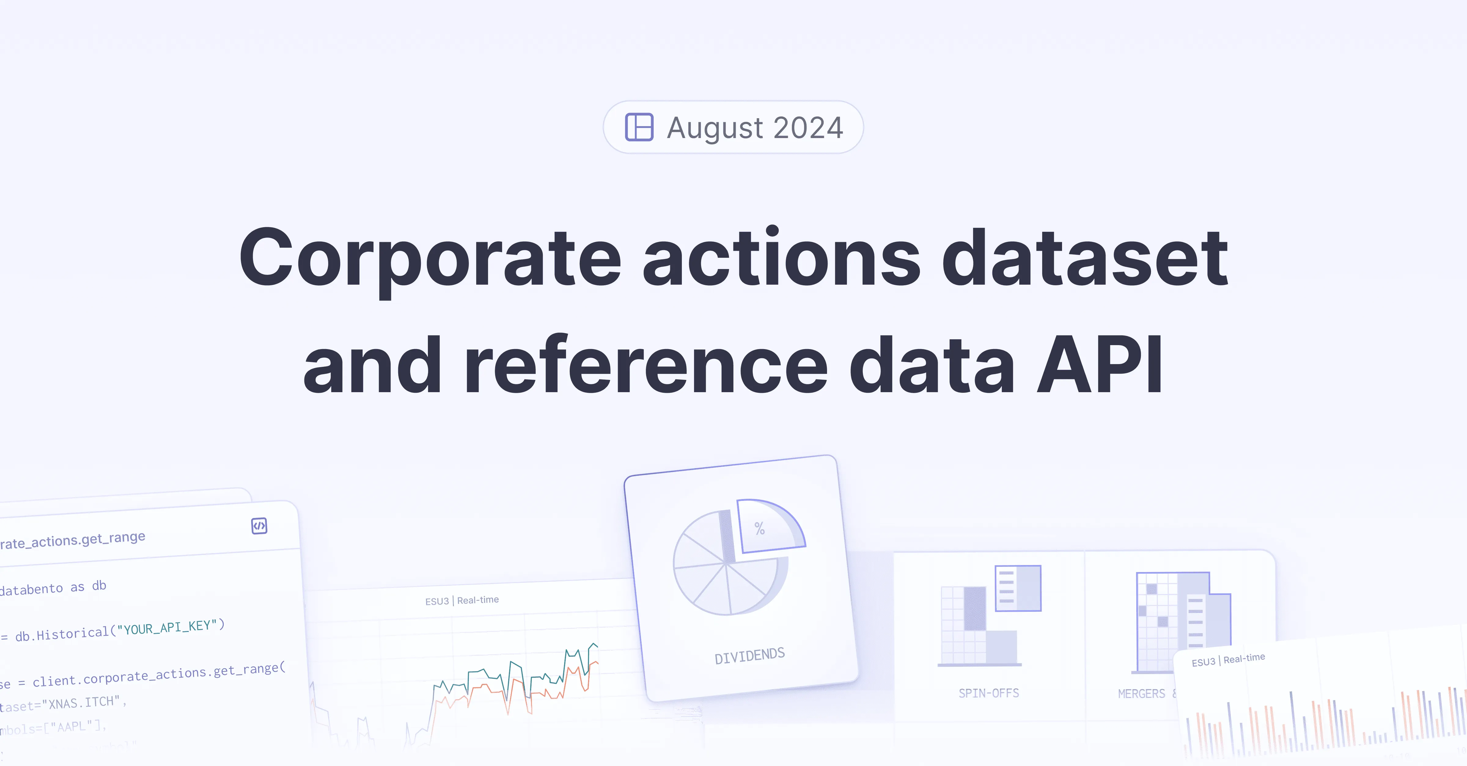 Title picture for Databento releases corporate actions data and reference API