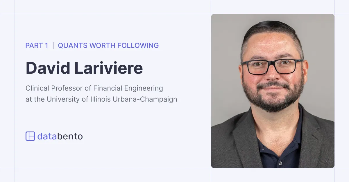 Title picture for Quants worth following: David Lariviere, part 1