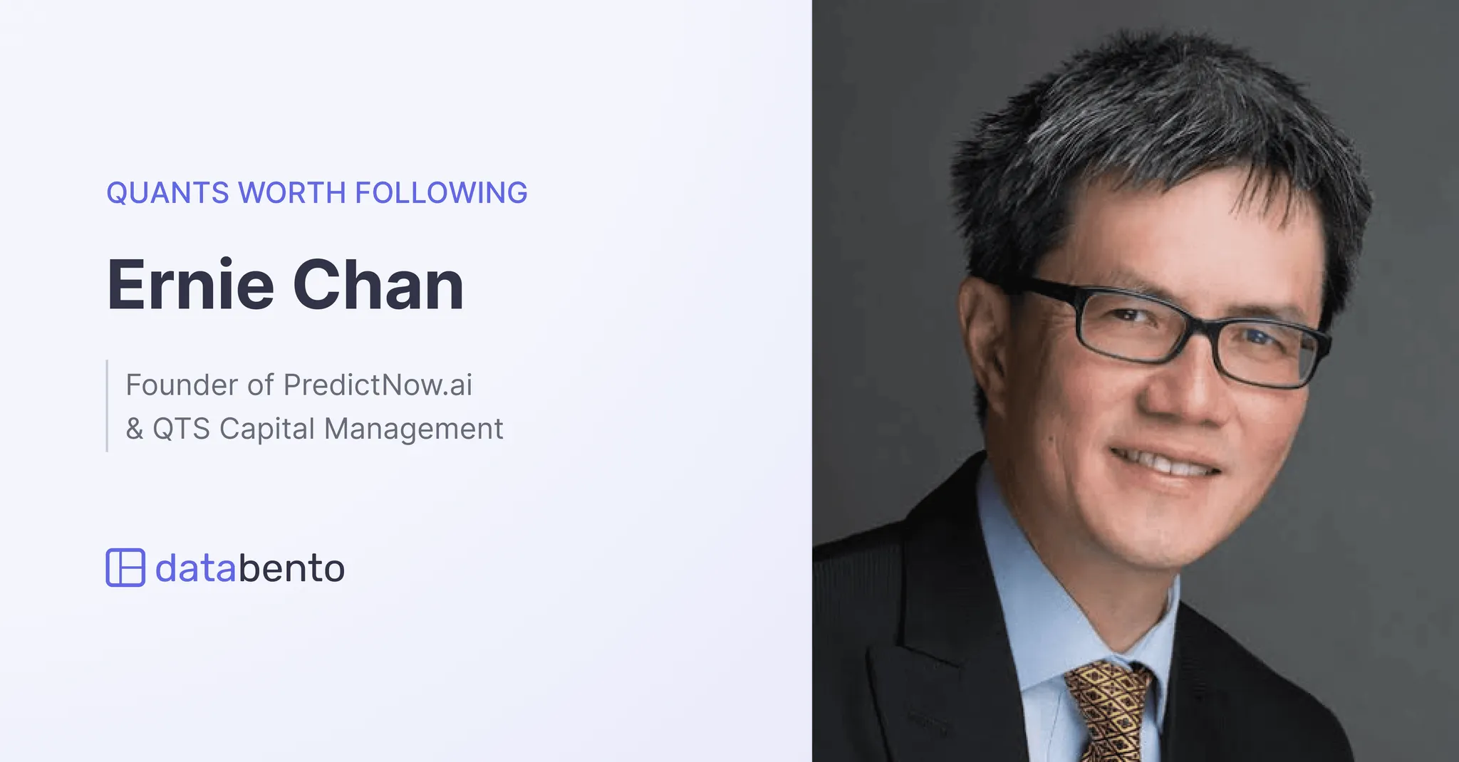Title picture for Quants worth following: Ernie Chan