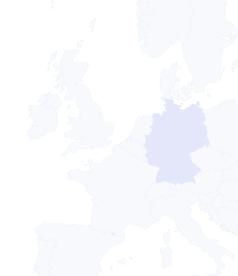 German Power Financial Base Futures outline map