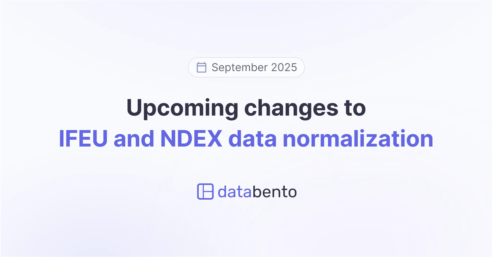 Title picture for Upcoming changes to IFEU and NDEX data normalization