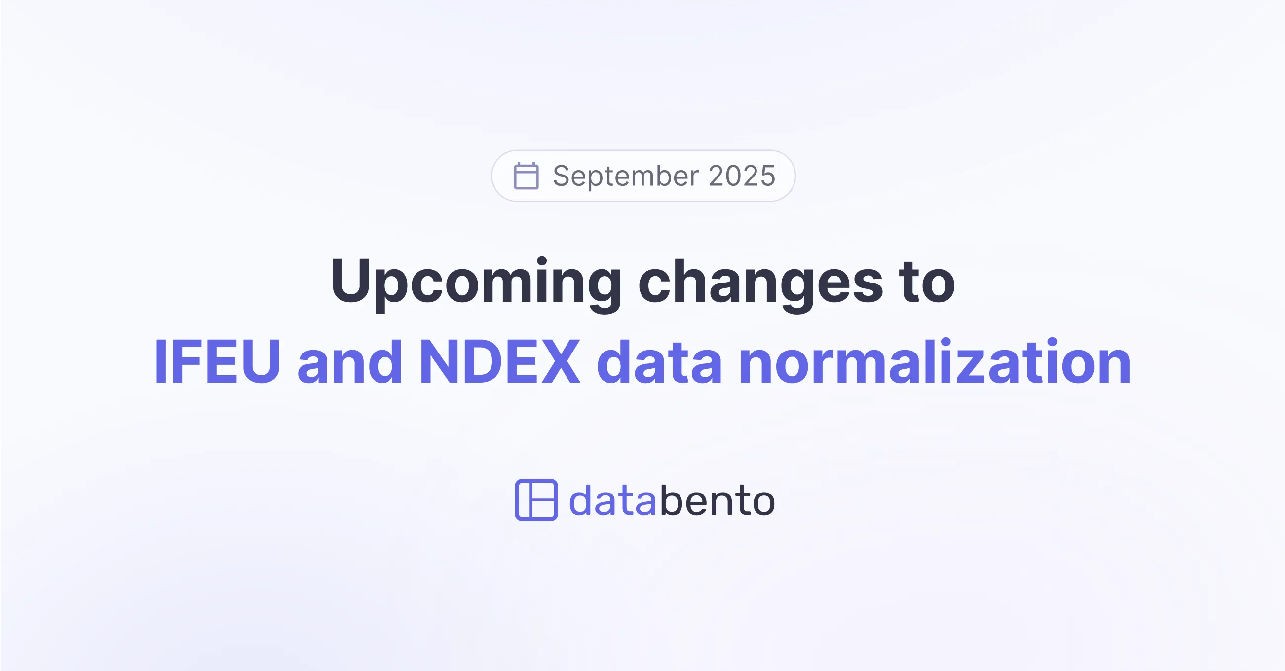 Title picture for Upcoming changes to IFEU and NDEX data normalization