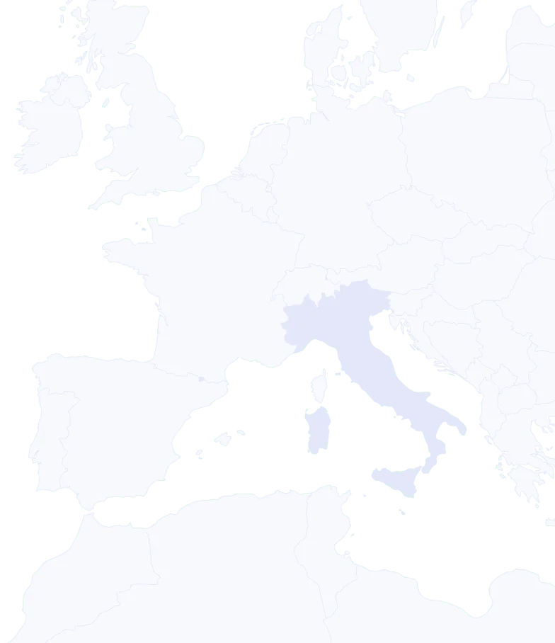 Italian Power Financial Base Futures outline map