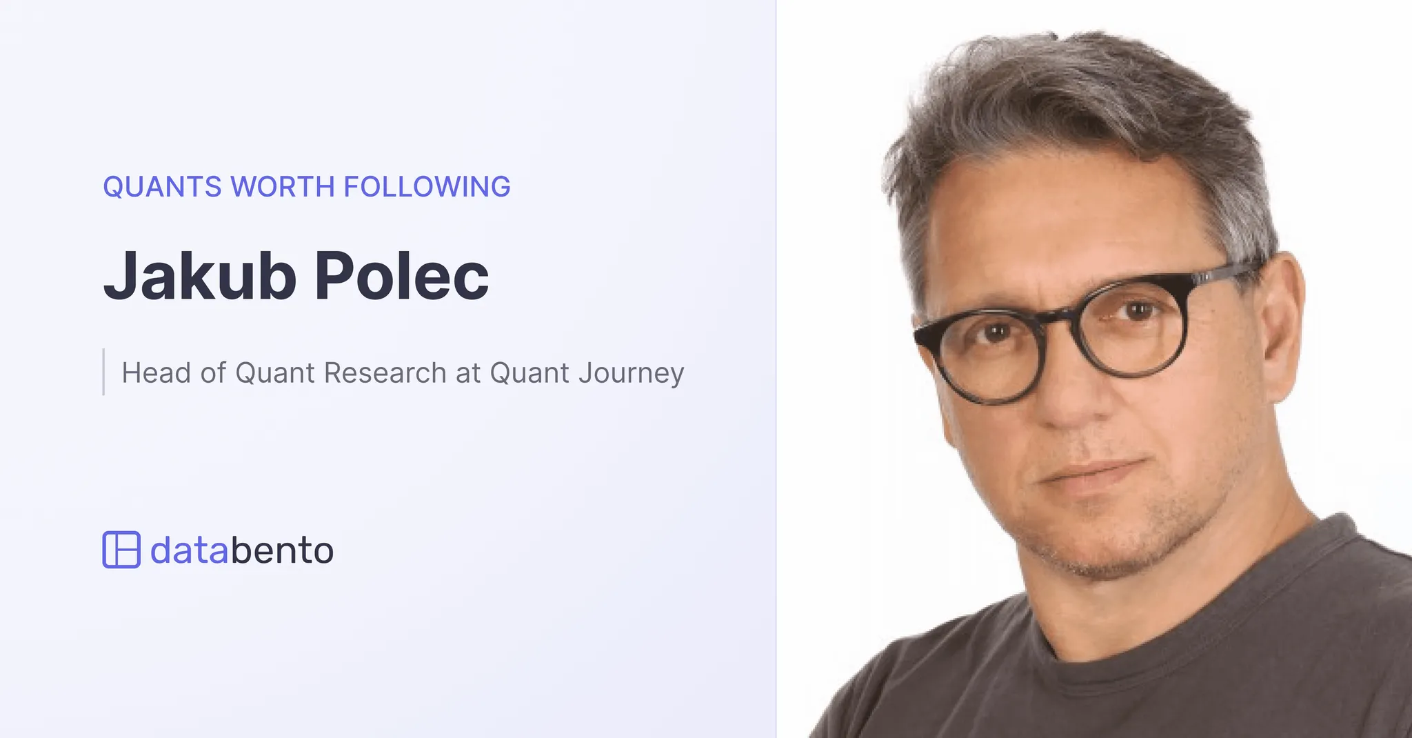 Title picture for Quants worth following: Jakub Polec