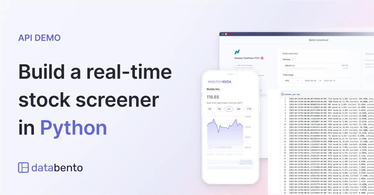 Title picture for Build a fast, real-time stock screener in Python