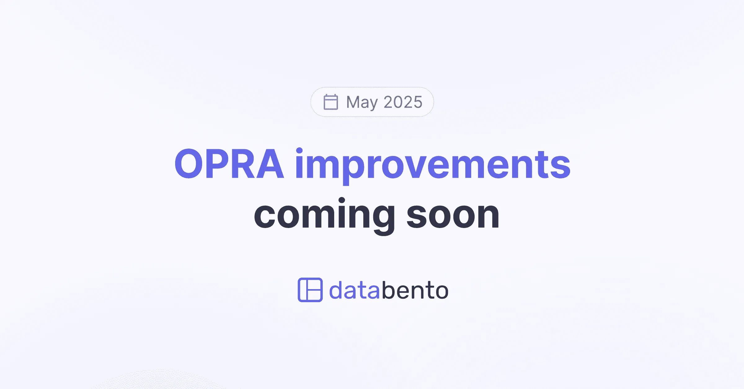 Title picture for OPRA improvements coming soon