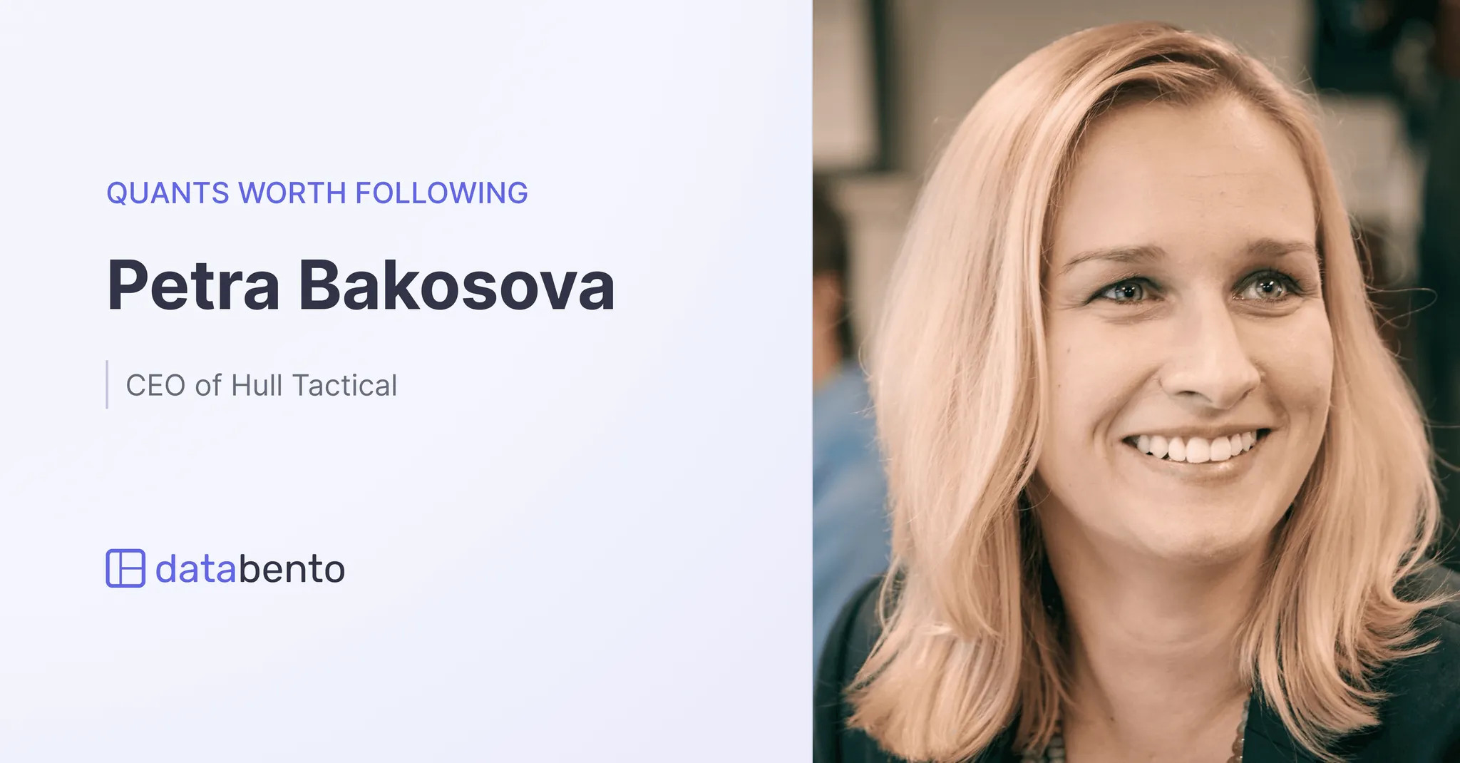 Title picture for Quants worth following: Petra Bakosova