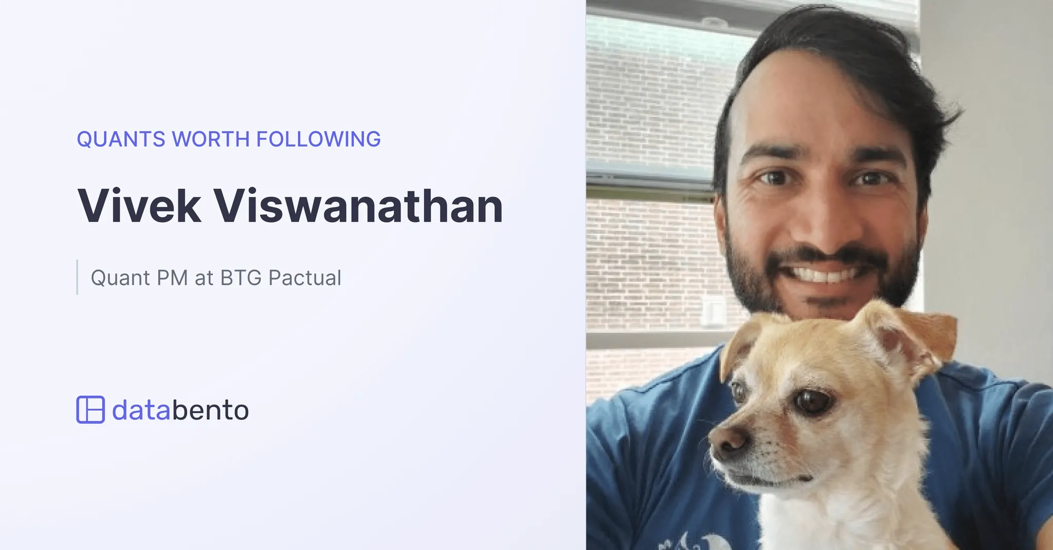 Title picture for Quants worth following: Vivek Viswanathan