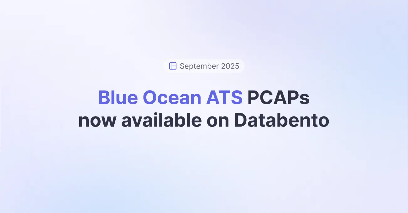 Title picture for Blue Ocean ATS PCAPs now available