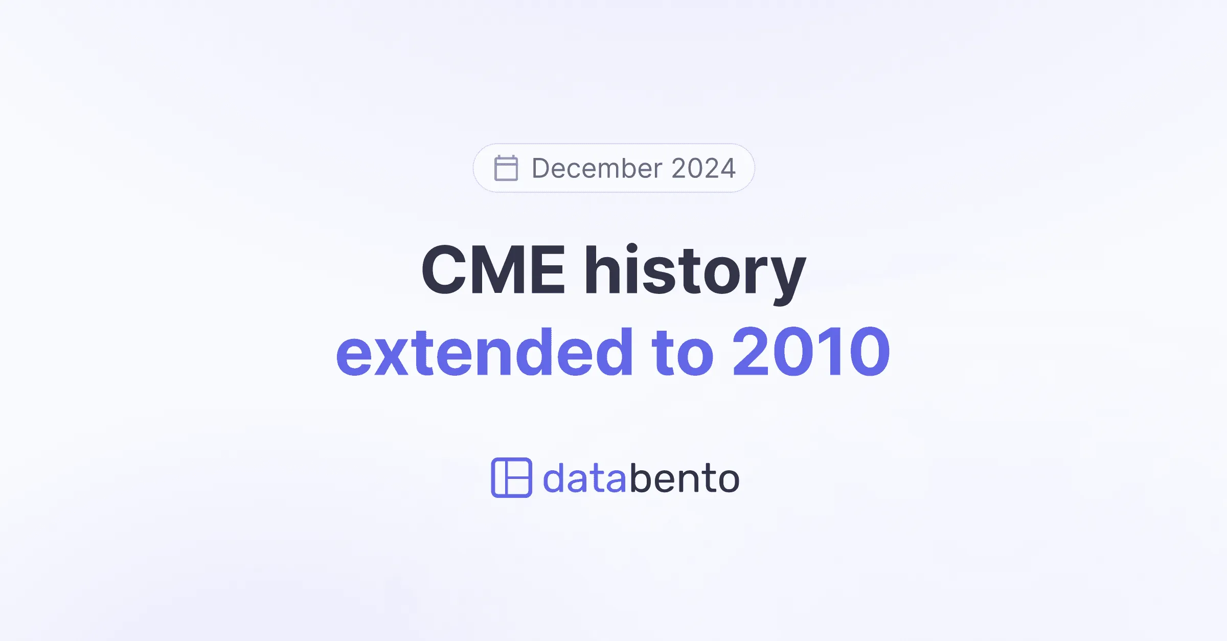 Title picture for CME history extended to 2010