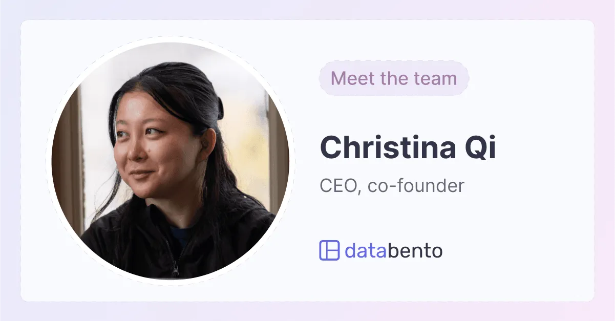 Title picture for Meet the team: Databento CEO, Christina Qi
