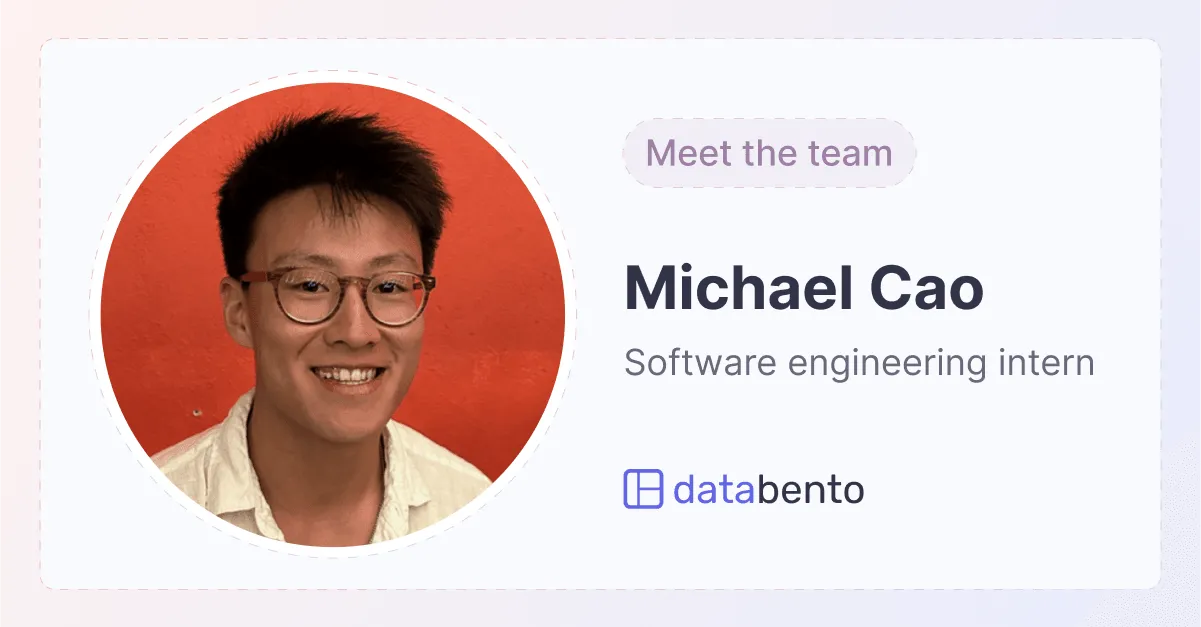 Title picture for Meet the team: software engineering intern, Michael Cao