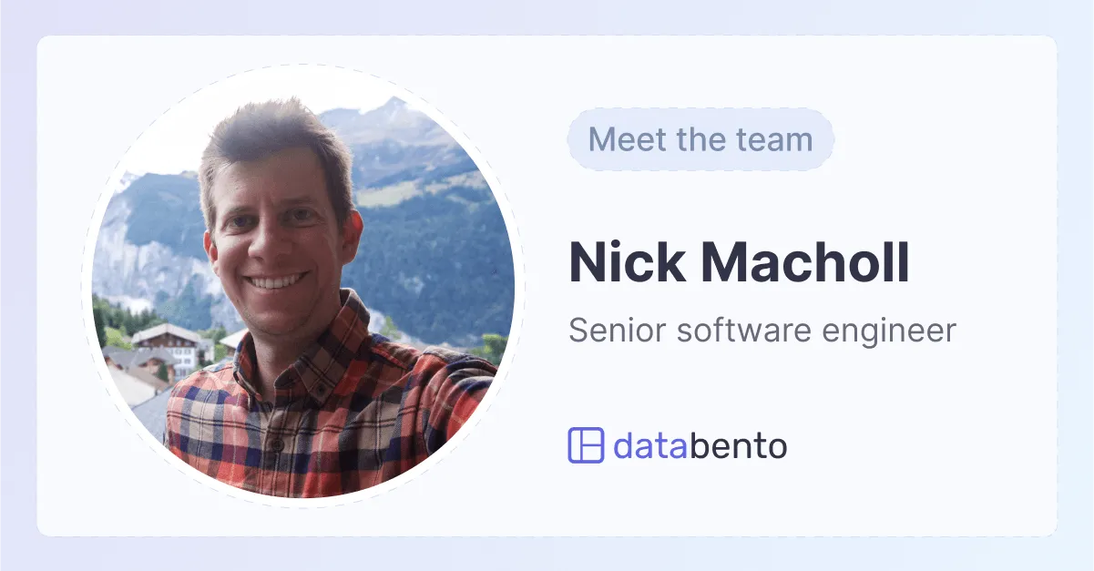 Title picture for Meet the team: senior software engineer, Nick Macholl