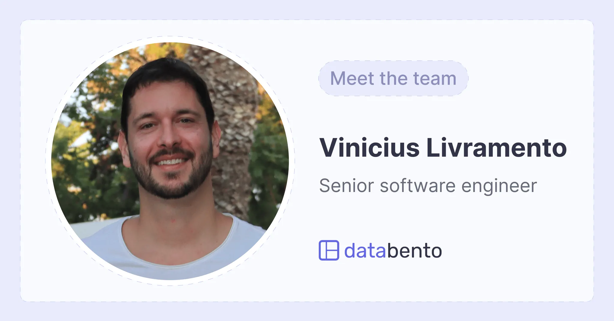 Title picture for Meet the team: Vini Livramento, senior software engineer