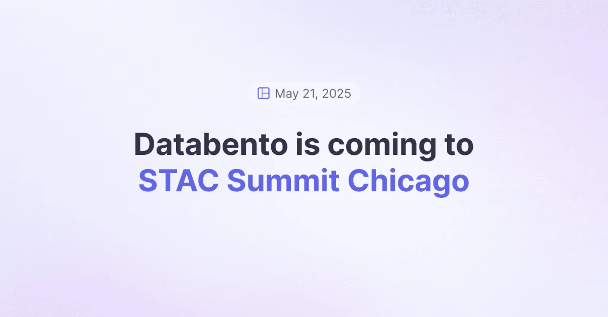 Title picture for Join Databento at Spring 2025 STAC Summit Chicago