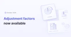 Adjustment factors now available