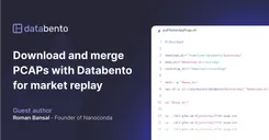 Download and merge PCAPs with Databento for market replay 