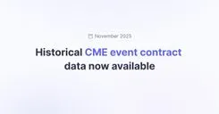 Historical CME event contract data now available