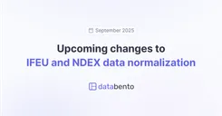 Upcoming changes to IFEU and NDEX data normalization