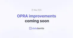 OPRA improvements coming soon
