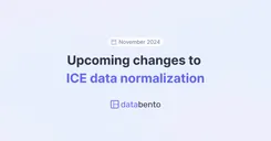 Upcoming changes to ICE data normalization